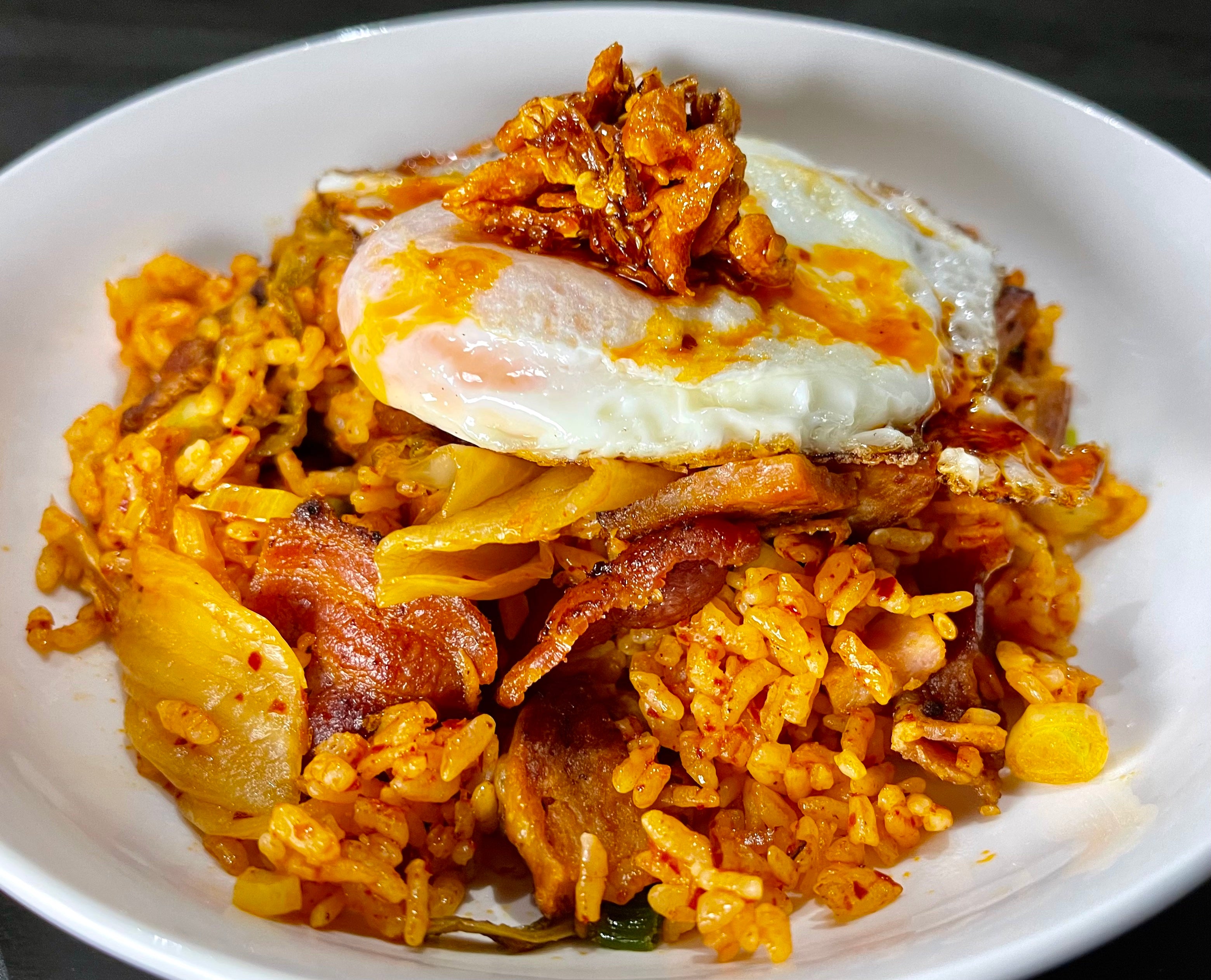 Kim Chi Bacon & Spam Fried Rice