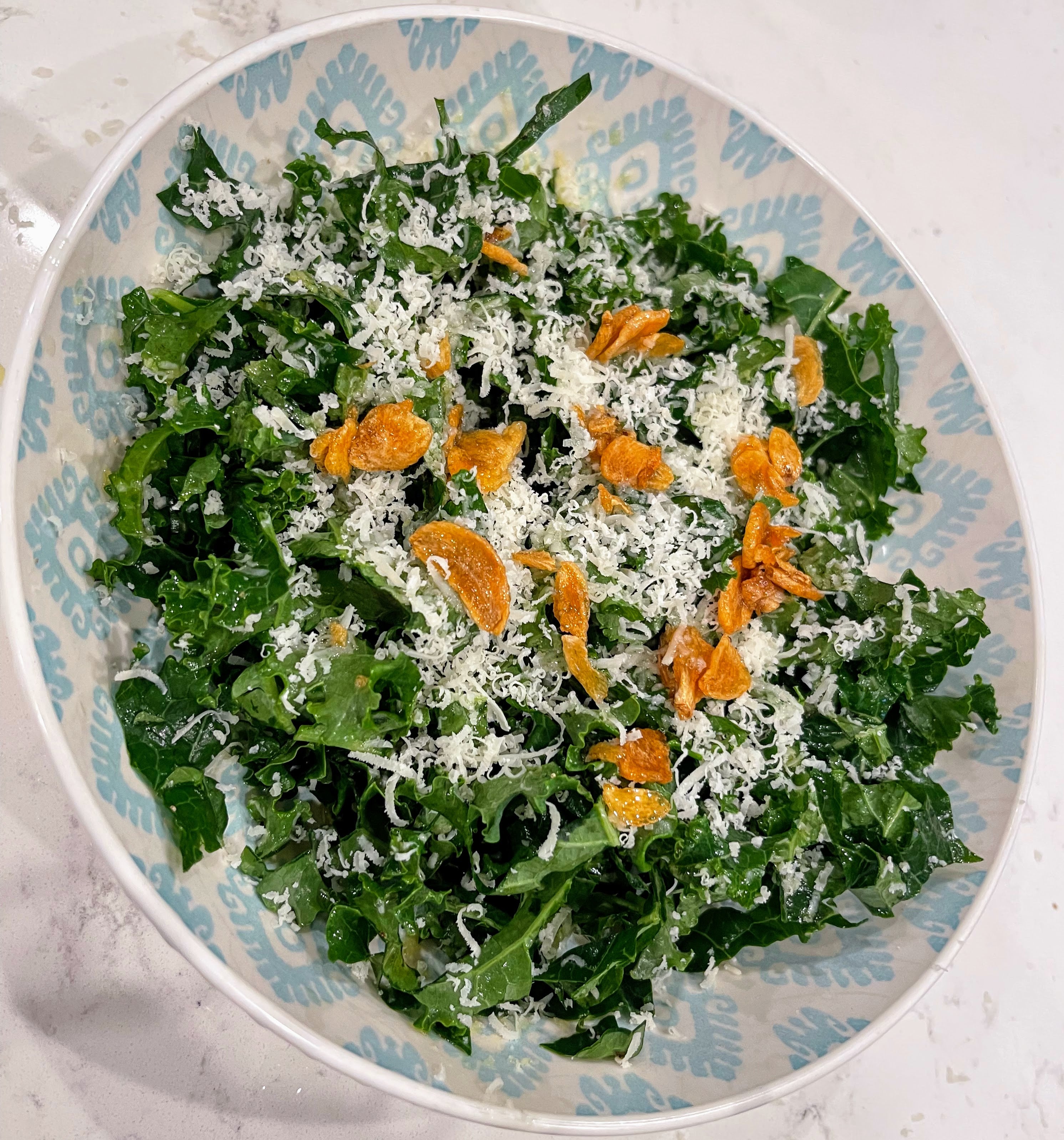 5 Minute Zesty Kale Salad - Haute Foods